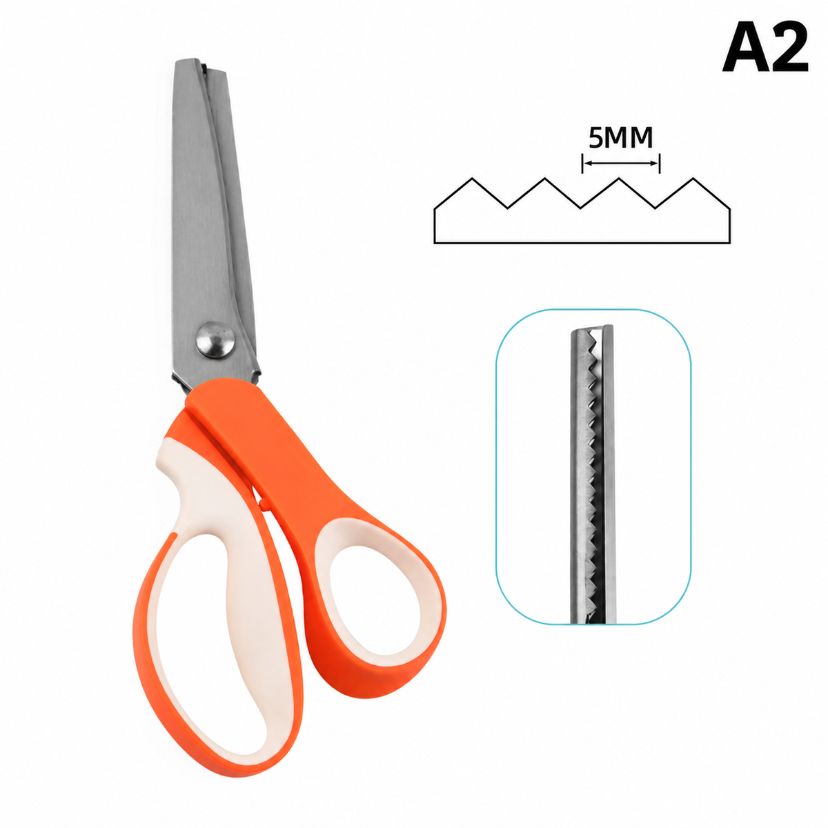 EasyCut™ | Skapa perfekta vågiga kanter på några sekunder.