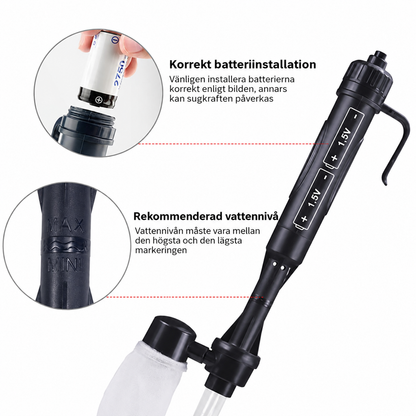 AquaSikt™ | Rengör gruset utan att störa akvariet.
