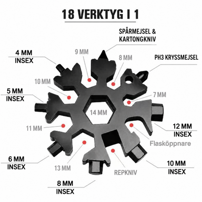 Tavik™– Multiverktyg med 18 funktioner