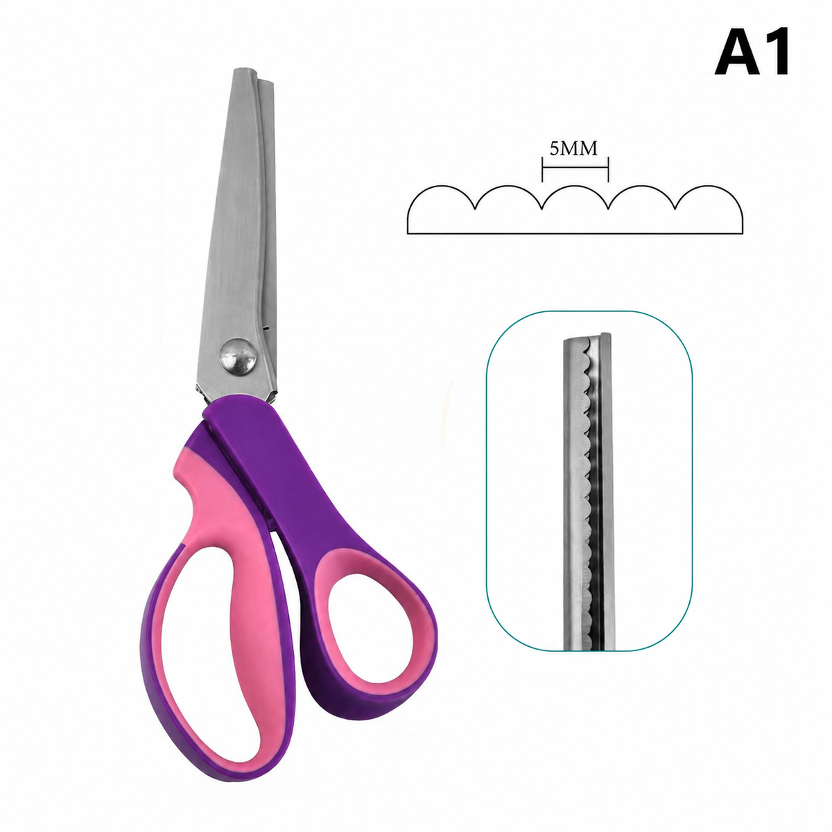 EasyCut™ | Skapa perfekta vågiga kanter på några sekunder.