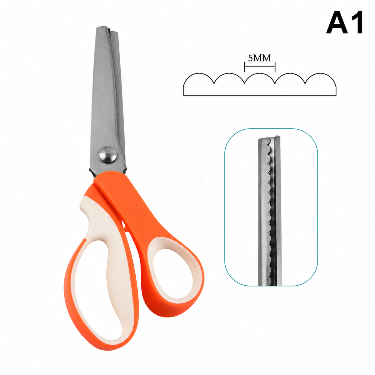 EasyCut™ | Skapa perfekta vågiga kanter på några sekunder.